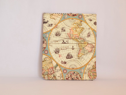 Funda para libro con bolsillo colección mapas del mundo