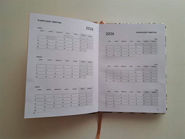Agenda 2026 semana vista 14 por 18cm