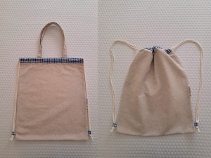 Tote Bag 2 en 1 convertible en mochila
